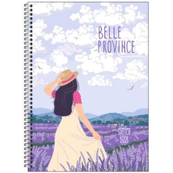 Скетчбук 80л., А5 на гребне BG &quot;Belle province&quot;
