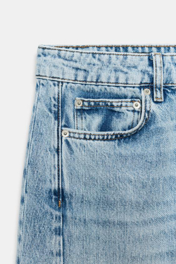 ZARA ДЖИНСЫ RELAXED-FIT С НИЗКОЙ ПОСАДКОЙ — ZW COLLECTION, СИНИЙ
