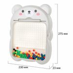 Мозаика магнитная развивающая для детей "Медвежонок", стилус, 101 магнит, 10 карточек, BAMBOX, 665891