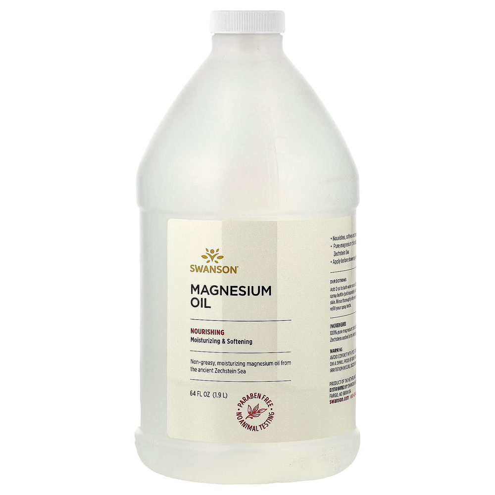 Swanson, Магниевое масло, 1,9 л (64 жидк. унц.)