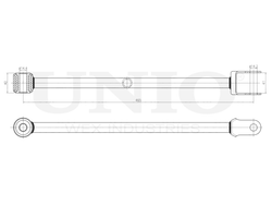 Рычаг подвески поперечный задний нижний левый/правый UNIO SSP-40112