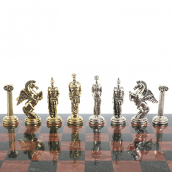 Шахматы "Восточные" доска 40х40 см лемезит змеевик фигуры металл G 122627