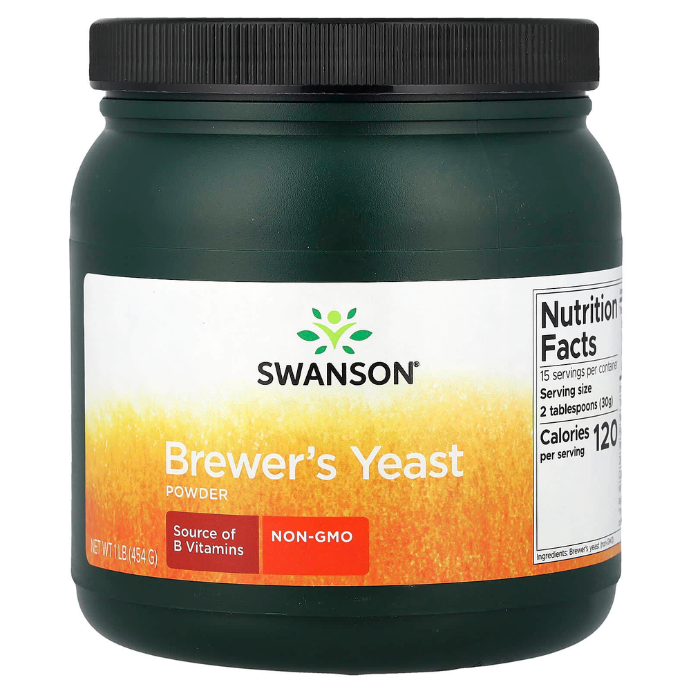 Swanson, порошок из пивных дрожжей, 454 г (1 фунт)