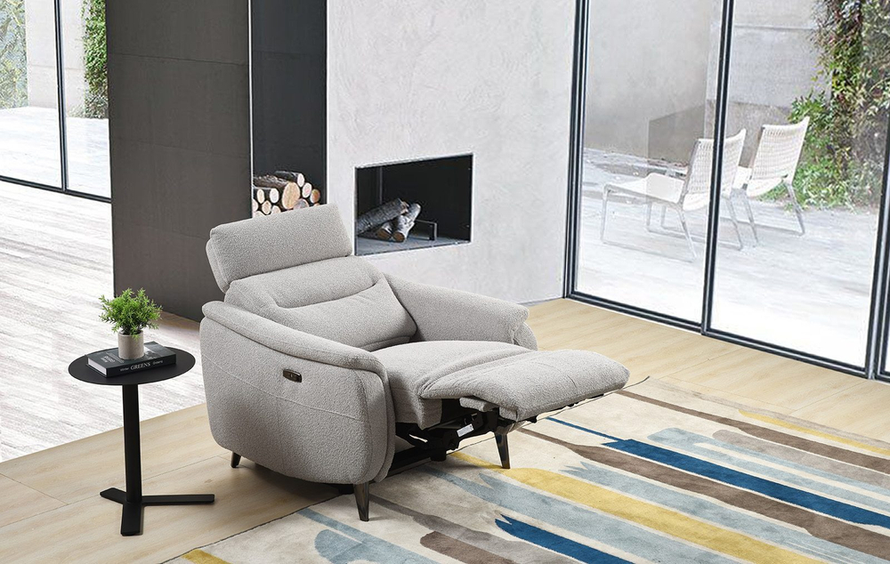 Кресло-реклайнер Cheretto серое