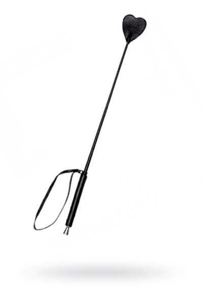 Стек Sitabella Сердце с кожаной ручкой черный 62 см