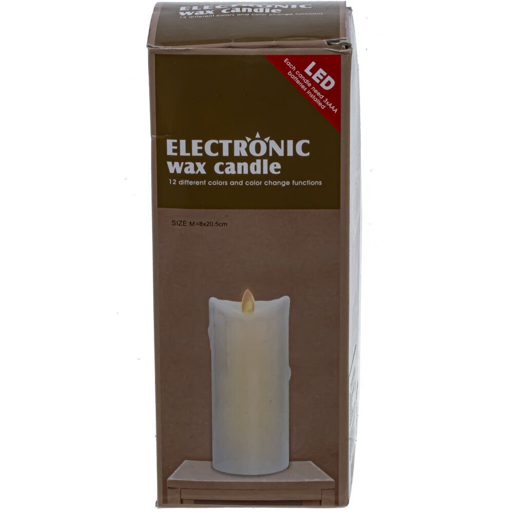 GAEM Изделие декоративное "Свеча" (подсвет, AAAх3 н/п) L7,5 W7,5 H20 см