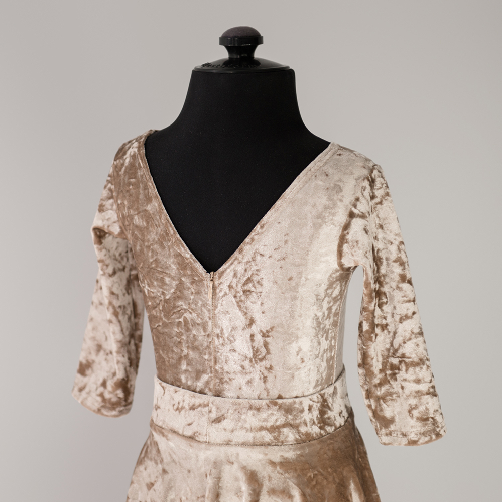 крэш бархат платье