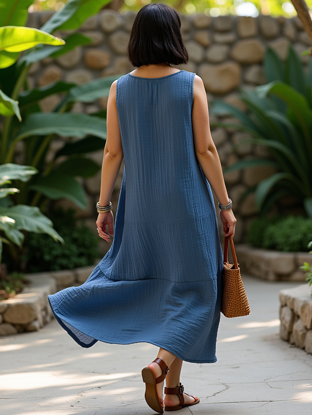 Платье Муслин Океан