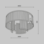 Потолочный светильник Maytoni MOD174CL-09G