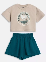 Костюм для девочки, футболка и шорты