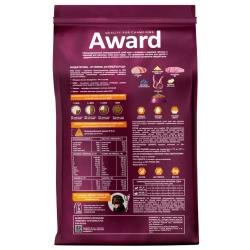 Award сухой корм для взрослых собак всех пород, с ягненком, индейкой, яблоком и черникой - 2 кг