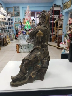 Статуэтка Гуань Гун Китай бронза