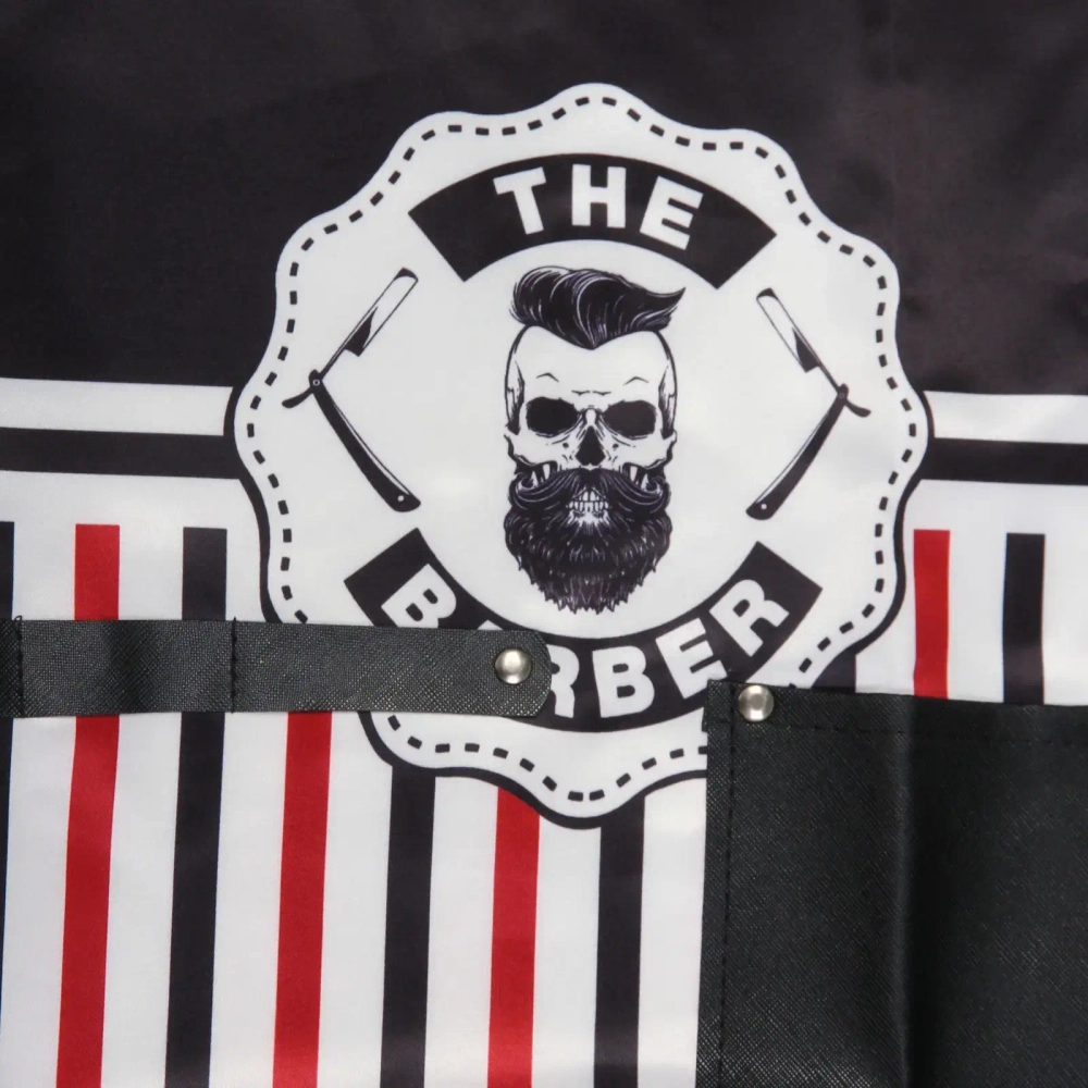 Фартук парикмахерский «BARBER», цвет черный, 70*82,5см (текстиль)
