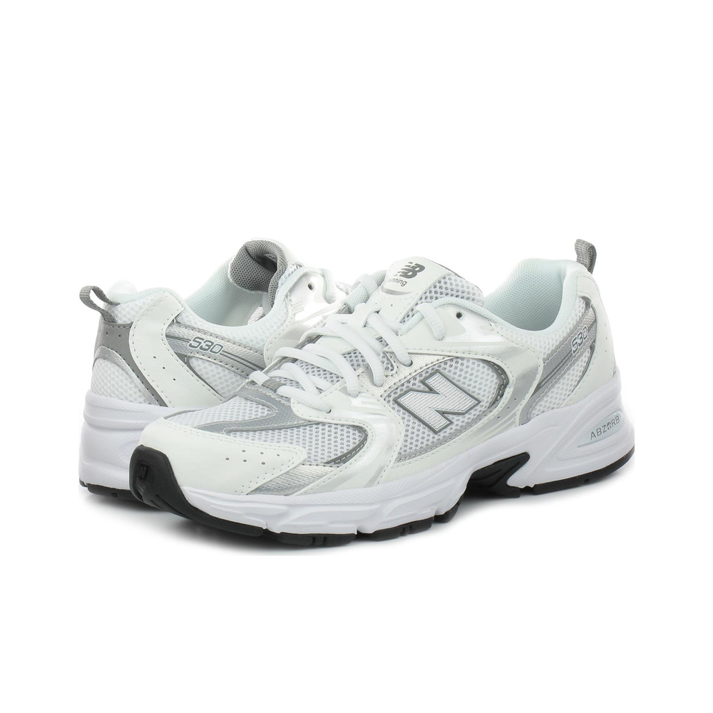 Кроссовки New Balance 530 White and Silver Metallic
