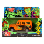 Модель ин.мет. "УАЗ Hunter Зомби" 12см, двер, багаж, оранжевый, коробка HUNTER-12ZOM-OG (Технопарк)