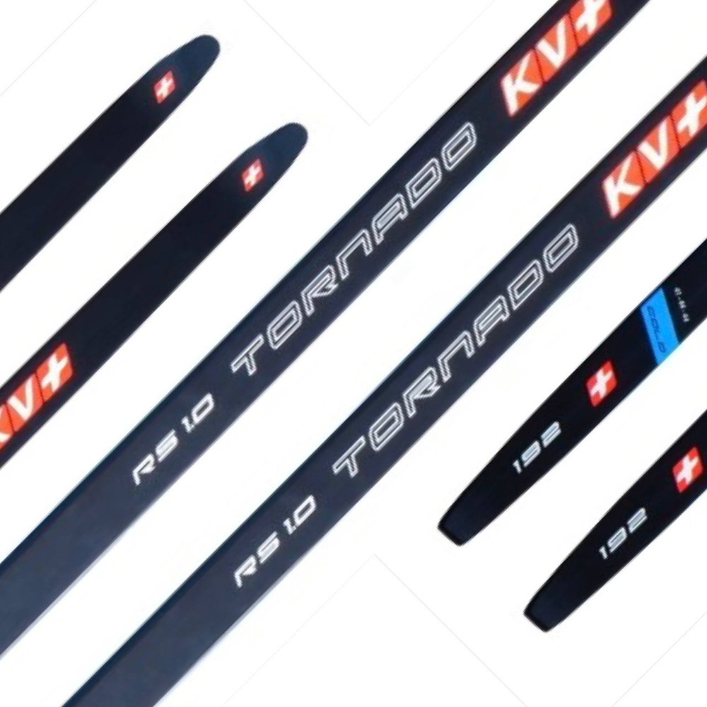 Лыжи KV+ TORNADO Skate RS 1.0 hard plus blue\red\black, коньковые, 24SK01.HP