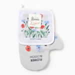 Набор кухонный «Доляна. Полевые цветы»: варежка 20×28 см, прихватка 17×17 см, 35% хлопок, 65% п/э