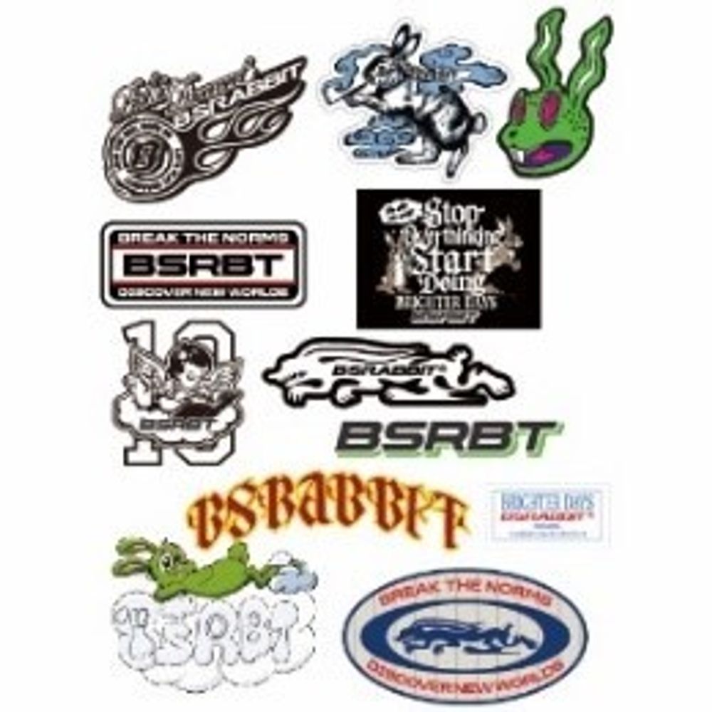 Наклейки BSRabbit  ARTWORK STICKER PACK AVERY DENNISON (12шт)