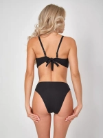 купальник раздельный с высокой посадкой и завязками туника