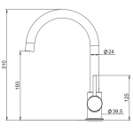 Смеситель для кухни LAPARET MINILIADA N3063302LPT