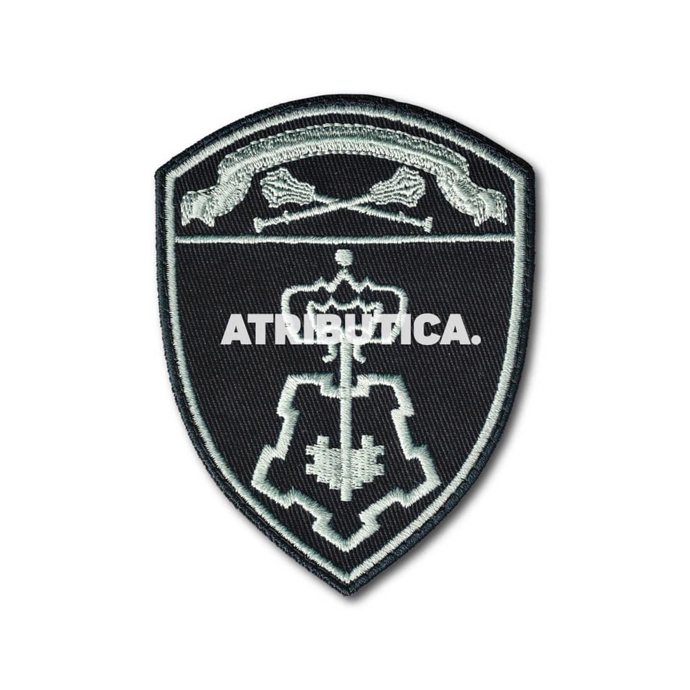 Нашивка ( Шеврон ) На Рукав ФСВНГ ( Росгвардия ) Центральный Округ Вневедомственная Охрана Серо-Черная | ATRIBUTICASTORE.RU