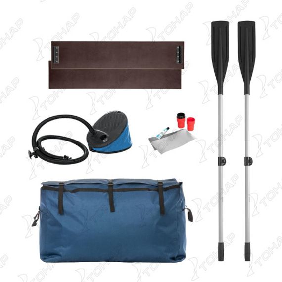 Лодка Тонар Алтай А340 (надувное дно) белый/серый