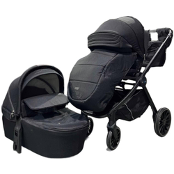 Коляска детская модульная 3в1 Luxmom 760 автолюлька/черный