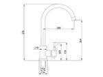 Смеситель для кухни 370/200 1Р