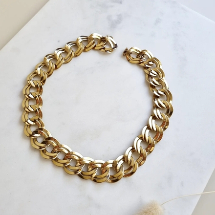 Колье double chain Monet