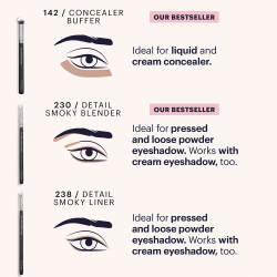 ZOEVA It's All About The Eyes Brush Set - Набор кистей с косметичкой, 1 szt.