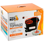 Набор для уборки Торнадо MopM-24 (ведро с педальным отжимом, швабра 123см, 2 насадки из микрофибры)