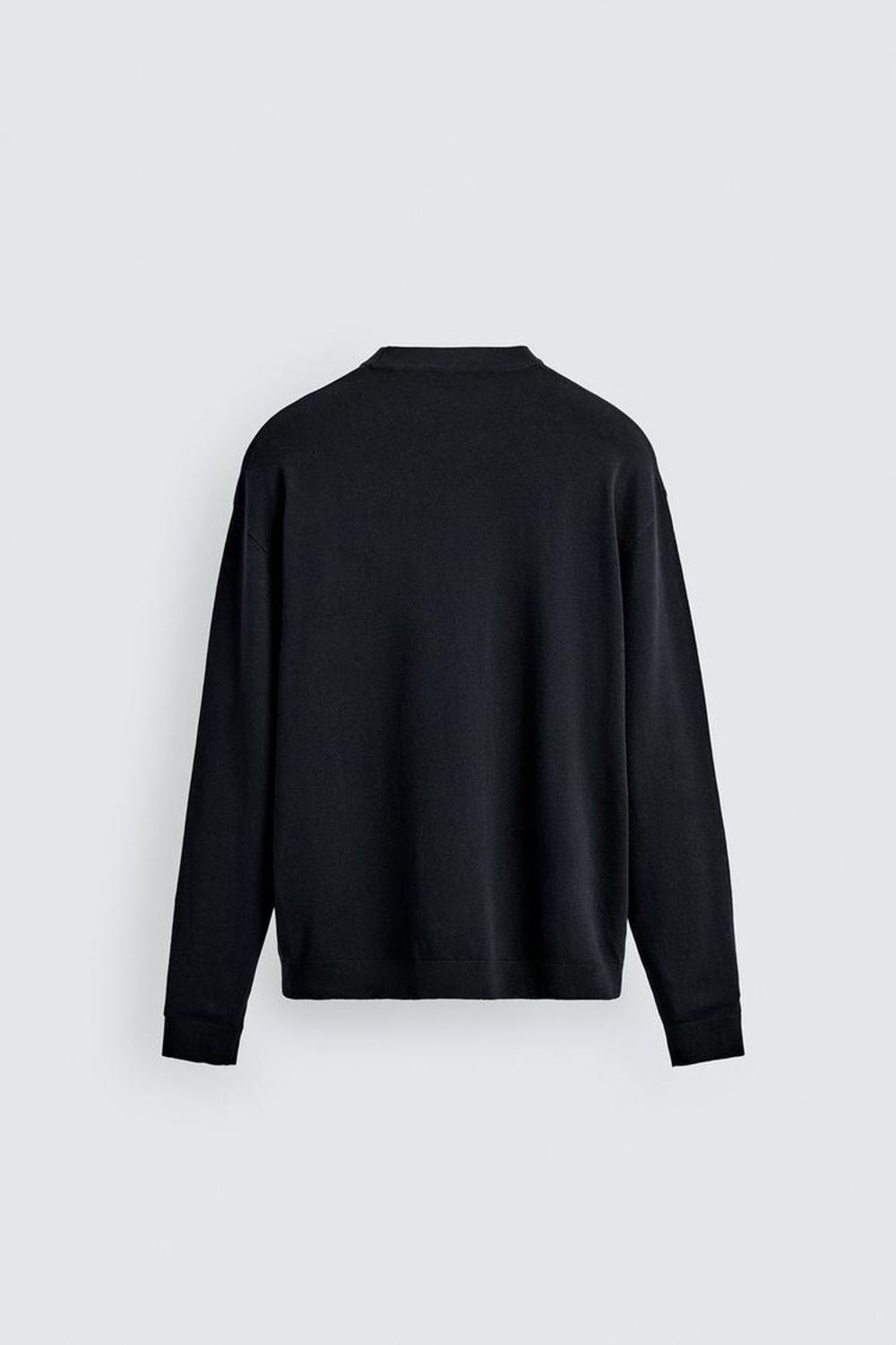 ZARA СВИТЕР ИЗ ВИСКОЗЫ С РЕЛЬЕФНЫМ УЗОРОМ, МОРСКОЙ СИНИЙ