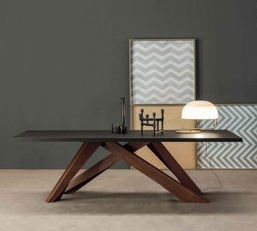 replica table BONALDO BIG TABLE  WOOD( by Steel Arts)