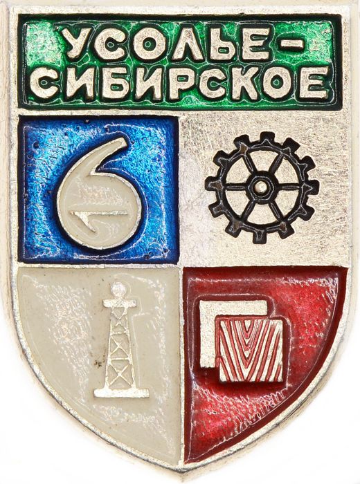 Значок «Усолье-Сибирское», СССР, Булавка