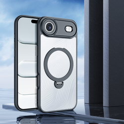 Чехол с MagSafe от Dux Ducis для iPhone Air, серия Aimo Mag Series (версия с магнитной откидной подставкой)