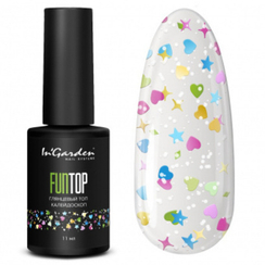 FUNTOP калейдоскоп, глянцевый топ без липкого слоя, 11 мл