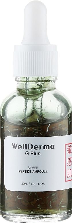 WELLDERMA Сыворотка для лица с пептидами и ионами серебра Ampoule G Plus Silver Peptide 30 мл.
