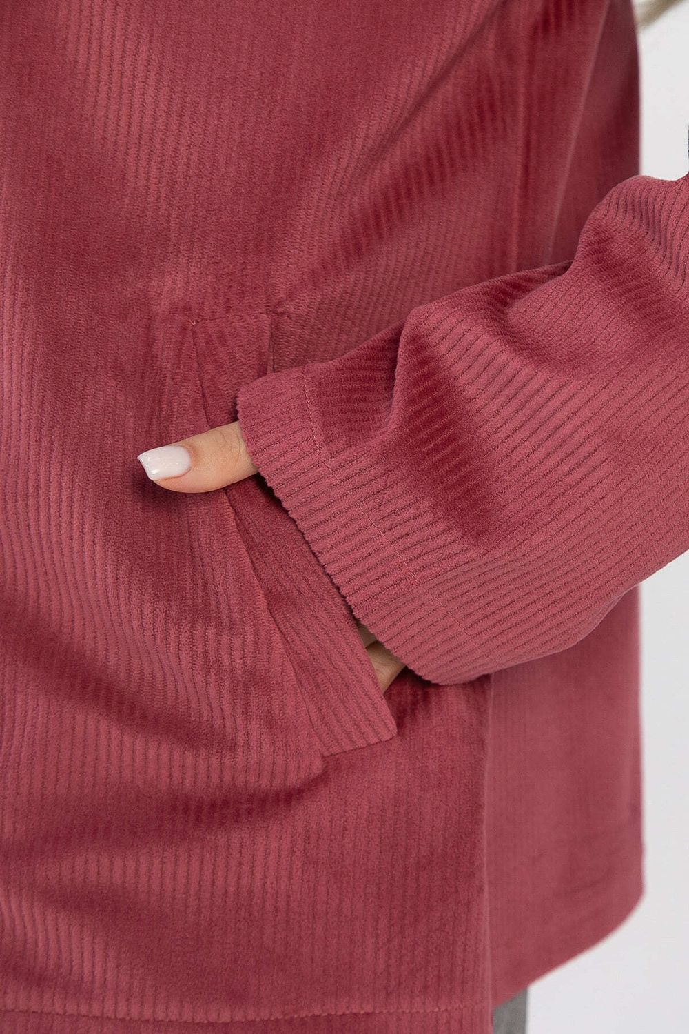 Толстовка из вельвета Нимара (чайная роза) Б14413-25М LT Collection