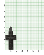 Крест с молитвой Честному Кресту - крупный