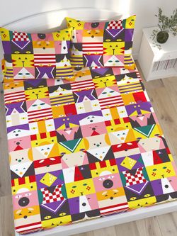 Простынь Сказка "Маски" 240х215 см, перкаль