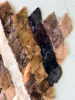 Меховой Коврик прикроватный накидка на кресло из овчины