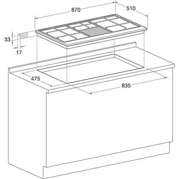 Газовая варочная панель Hotpoint-Ariston PHN 961 TS IX