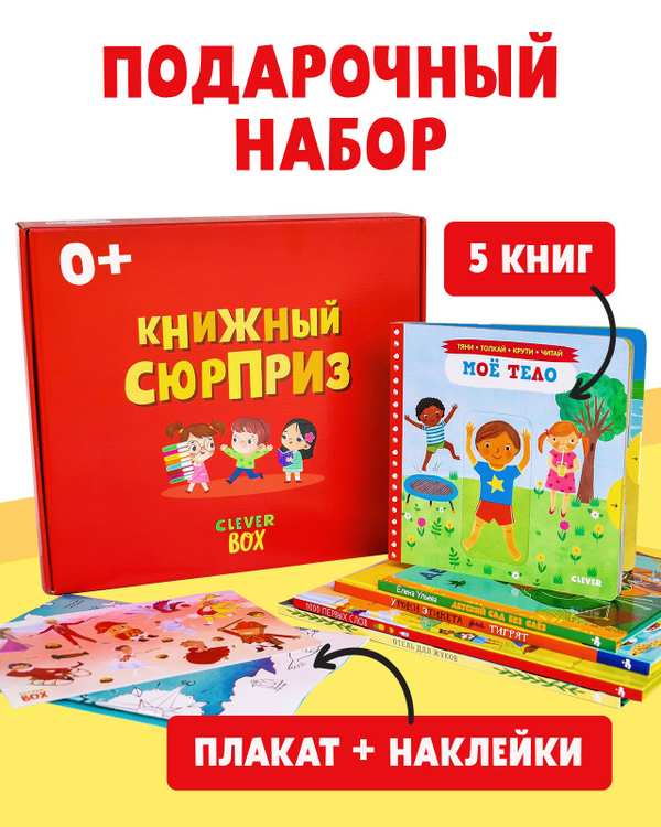 Книжный сюрприз Clever Box, 0-3 года (январь)