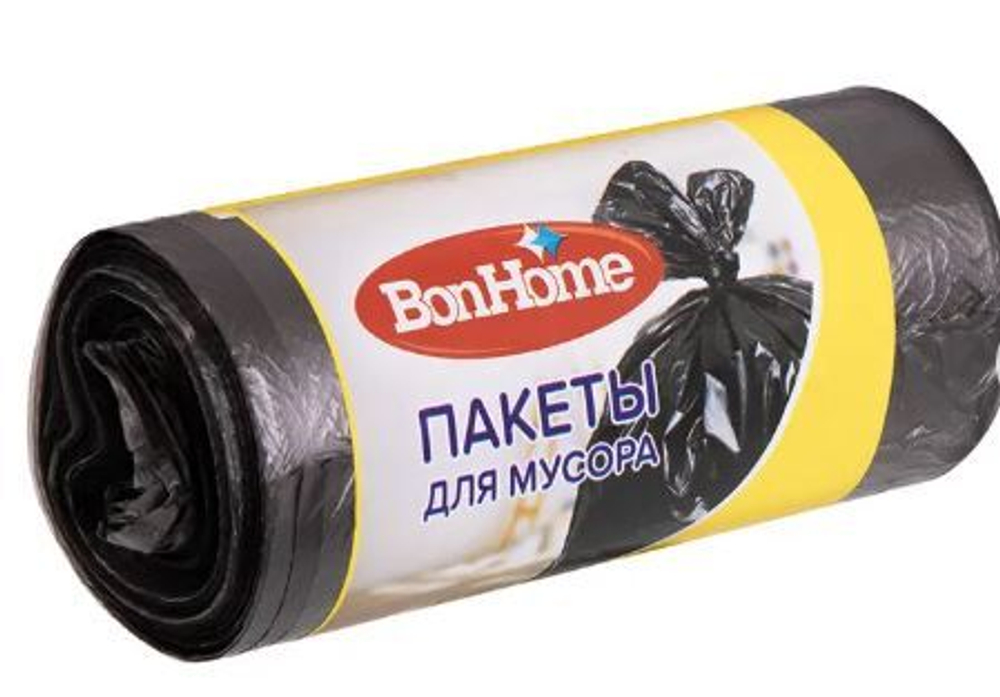 Пакеты для мусора, BonHome, 30 л, 50 шт.