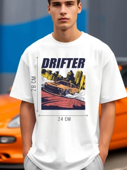 Футболка мужская y2k с принтом машиной