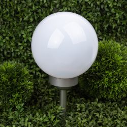 Светильник уличный ЭРА ERASF22-21 садовый на солнечных батареях Шар 20 см | Садовые декоративные светильники