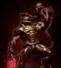 Палач Рока думгай Doomguy doom Фигурка