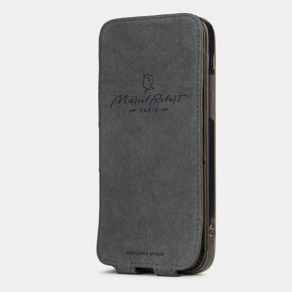 Special order: Чехол для iPhone 12/12Pro из кожи страуса, зеленого цвета