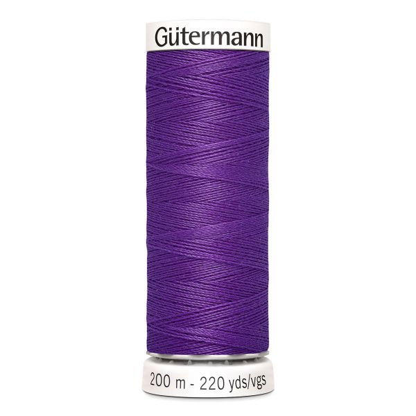 Нитки универсальные Gutermann Sew-all 100 (200 метров), 5 кат. | 392 фиолетовый джинс