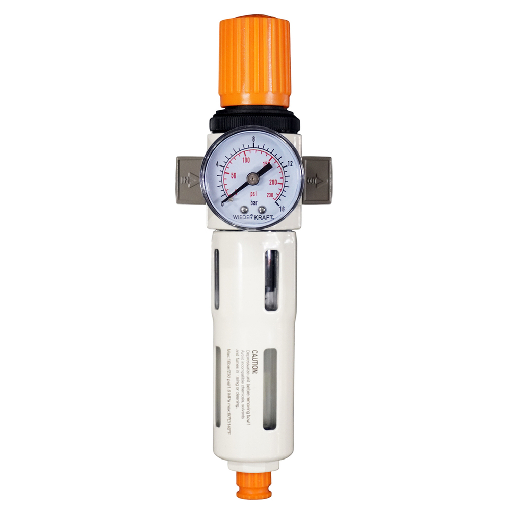 WDK-7720FD Фильтр-масловлагоотделитель 1/4" 5 мкм, 16 бар, с регулятором давления